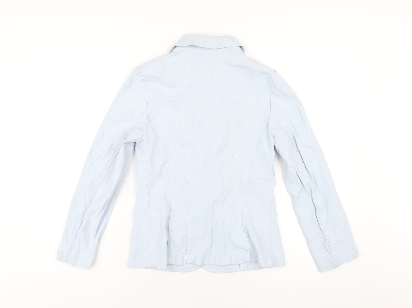 Per Una Womens Blue Jacket Size 10 Button