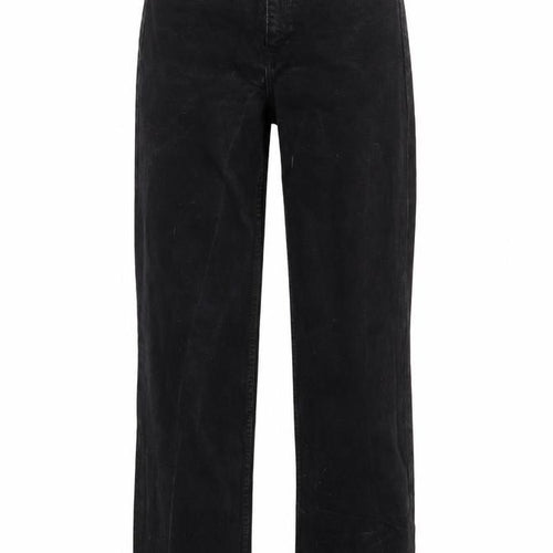 Denim & Co. Womens Black Cotton Straight Jeans Size 8 L33 in Regular Zip