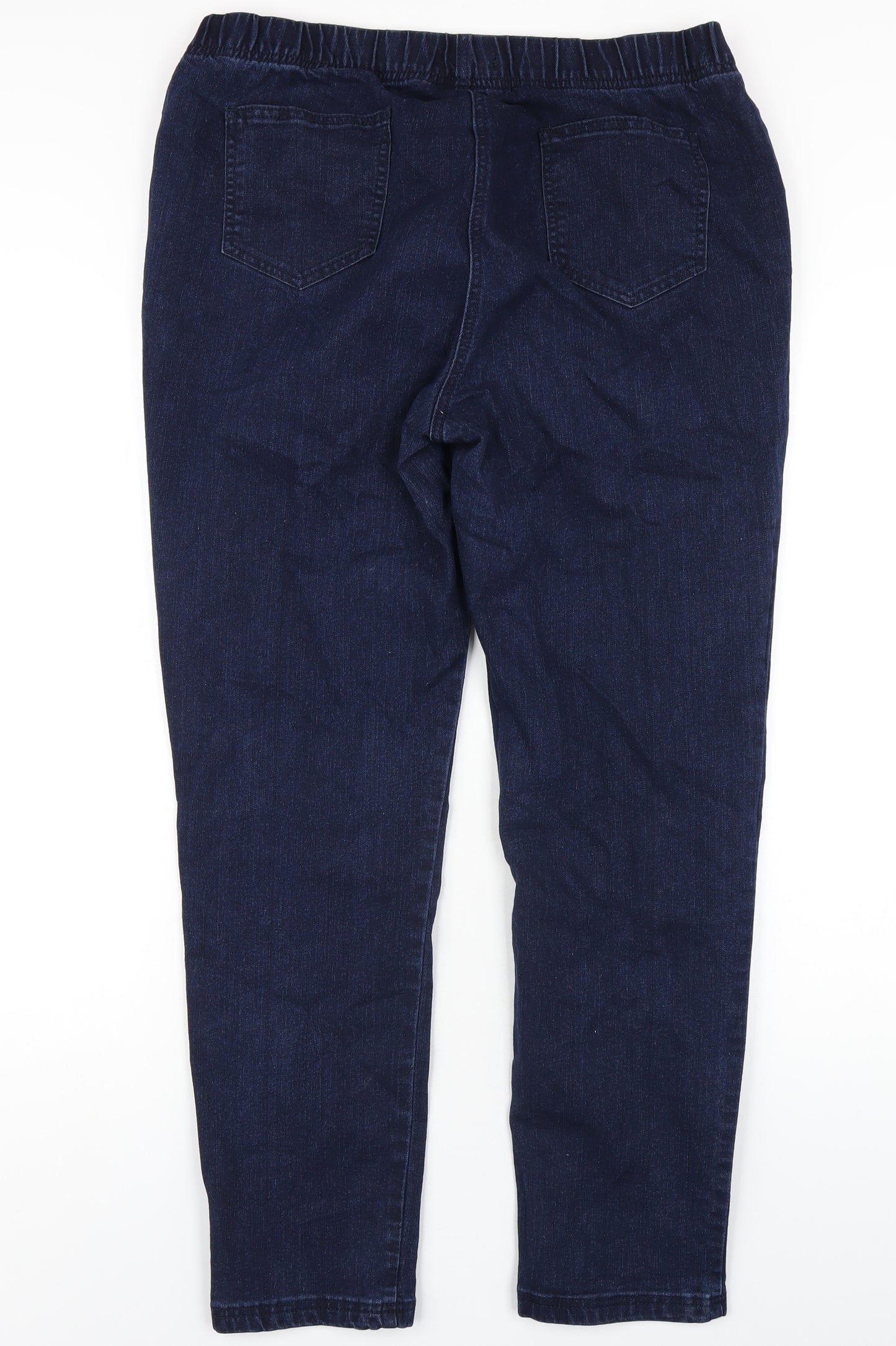 Bonmarché Womens Blue Cotton Jegging Jeans Size 16 L29 in Regular