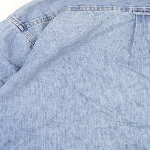 Hawkshead Mens Blue Cotton Button-Up Size M Collared Button