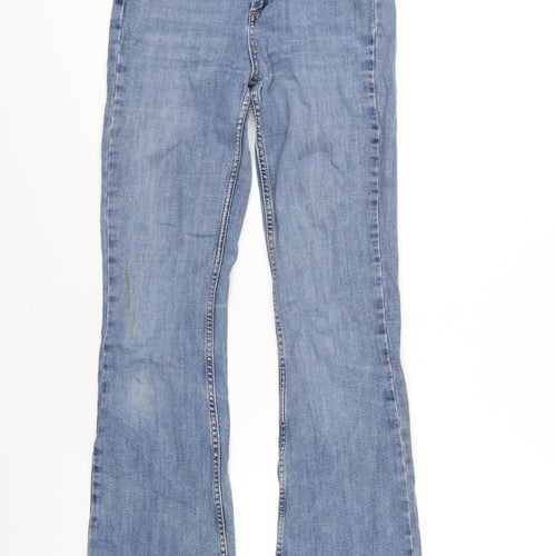 BDG Womens Blue Cotton Flared Jeans Size 27 in L32 in Regular Zip