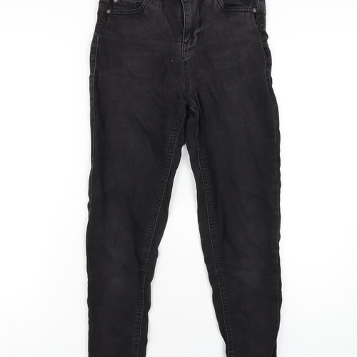New Look Womens Black Cotton Skinny Jeans Size 8 L27 in Regular Zip