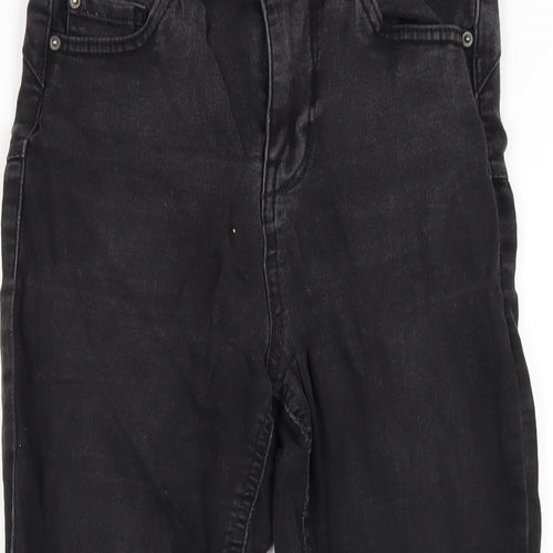 New Look Womens Black Cotton Skinny Jeans Size 8 L27 in Regular Zip