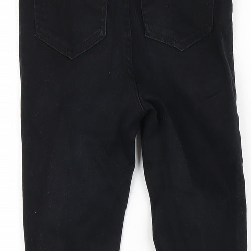 New Look Womens Black Cotton Skinny Jeans Size 8 L24 in Regular Zip