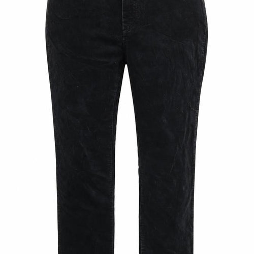 Pure Womens Black Cotton Trousers Size 18 L30 in Regular Zip