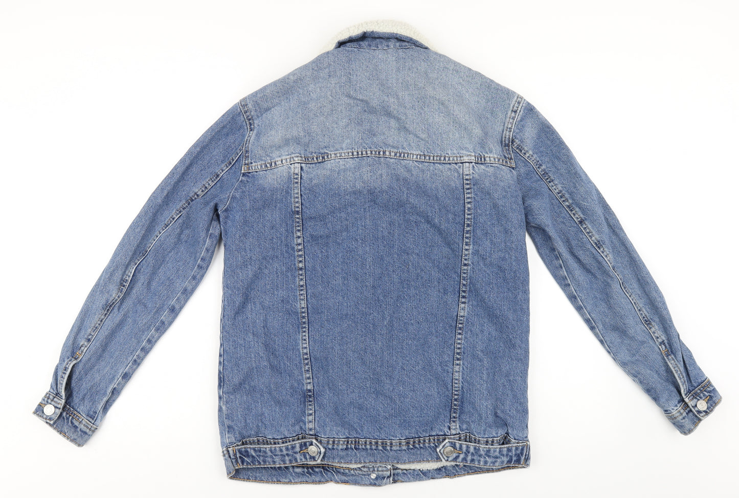 Stradivarius Womens Blue Jacket Size S Button