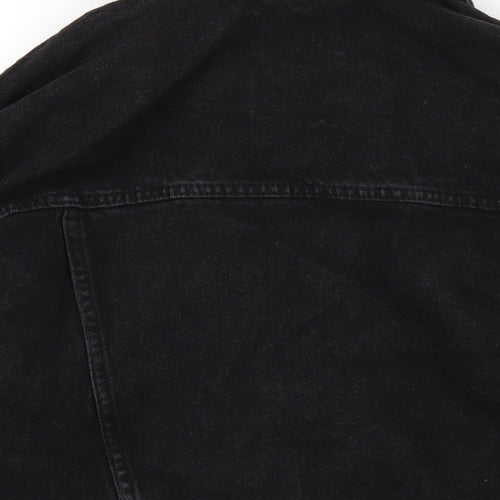Bershka Womens Black Jacket Size S Button