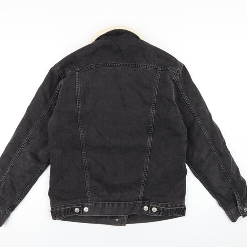 Topshop Womens Black Jacket Size 6 Button