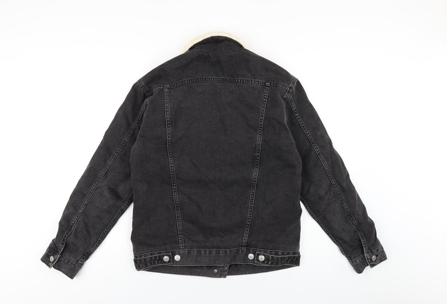 Topshop Womens Black Jacket Size 6 Button