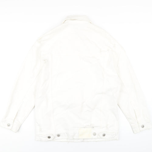 Zara Womens White Jacket Size XS Button