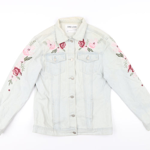 Colloseum Womens Blue Jacket Size L Button