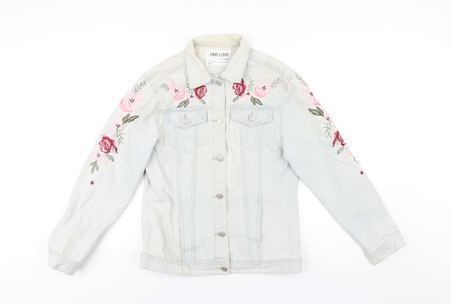 Colloseum Womens Blue Jacket Size L Button