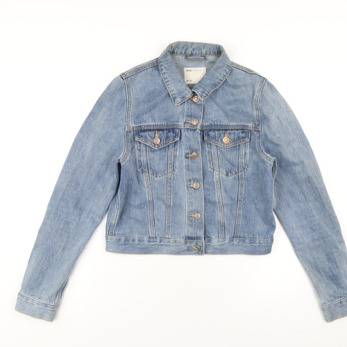ASOS Womens Blue Jacket Size 10 Button