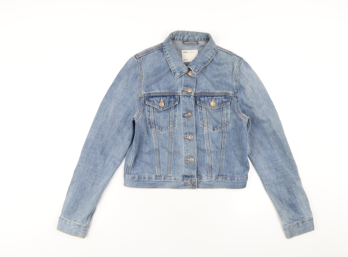 ASOS Womens Blue Jacket Size 10 Button