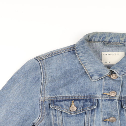 ASOS Womens Blue Jacket Size 10 Button