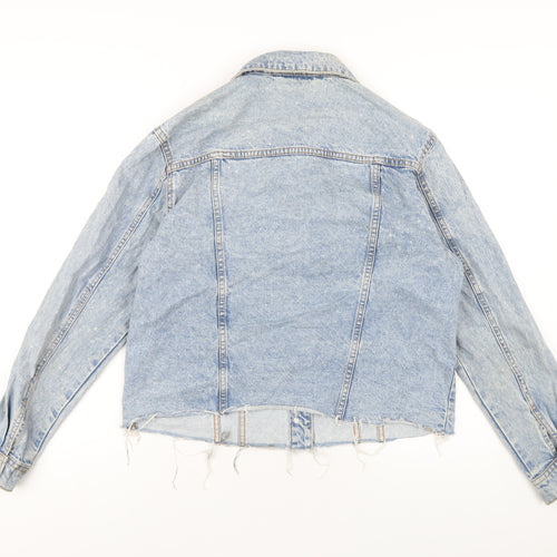 Noisy may Womens Blue Jacket Size M Button