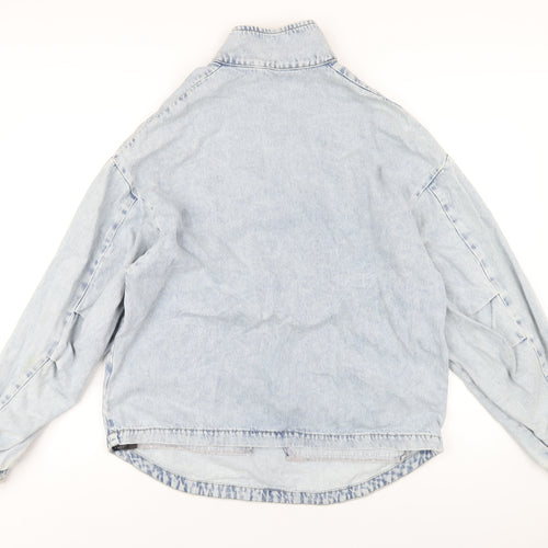 Zara Womens Blue Jacket Size S Zip