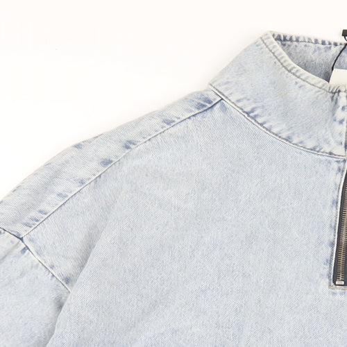 Zara Womens Blue Jacket Size S Zip