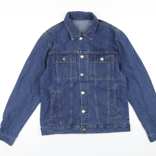 SheIn Womens Blue Jacket Size S Button