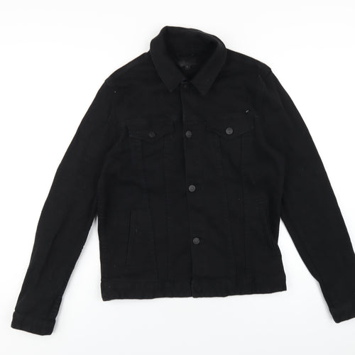 ASOS Mens Black Jacket Size M Button