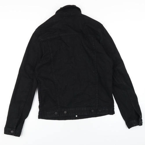 ASOS Mens Black Jacket Size M Button