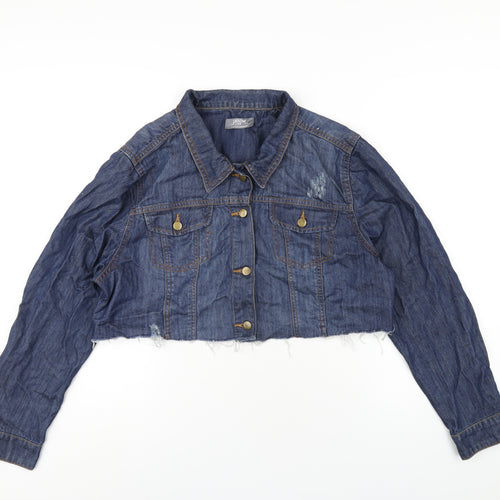 Dorothy Perkins Womens Blue Jacket Size 16 Button