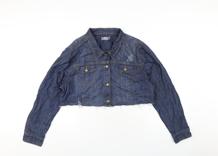 Dorothy Perkins Womens Blue Jacket Size 16 Button