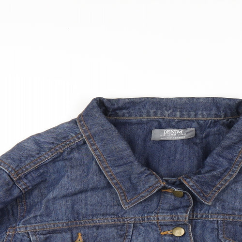 Dorothy Perkins Womens Blue Jacket Size 16 Button