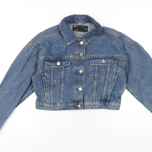 ASOS Womens Blue Jacket Size 8 Button