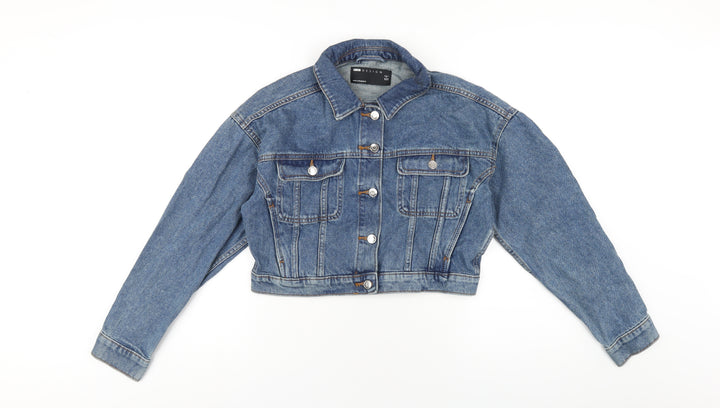 ASOS Womens Blue Jacket Size 8 Button