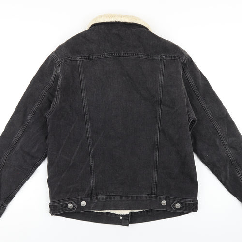 Topshop Womens Black Jacket Size 6 Button