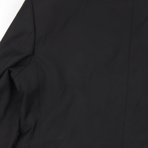 Marks and Spencer Mens Black Polyester Tuxedo Blazer Size 40 Regular