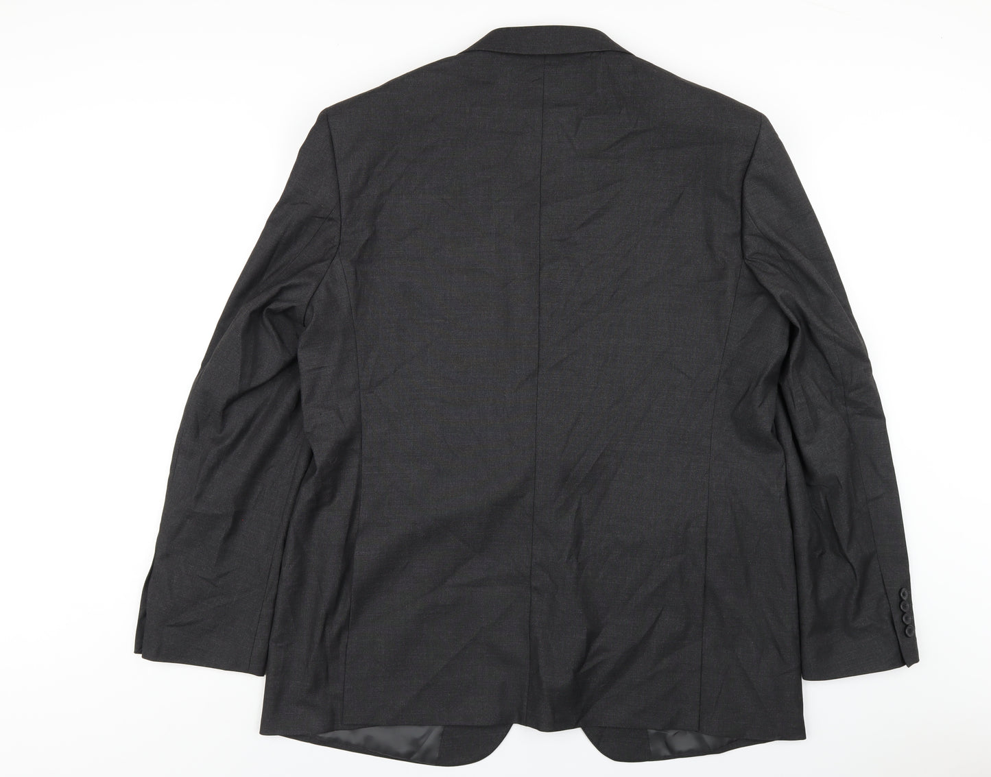 Marks and Spencer Mens Grey Polyester Jacket Blazer Size 46 Regular