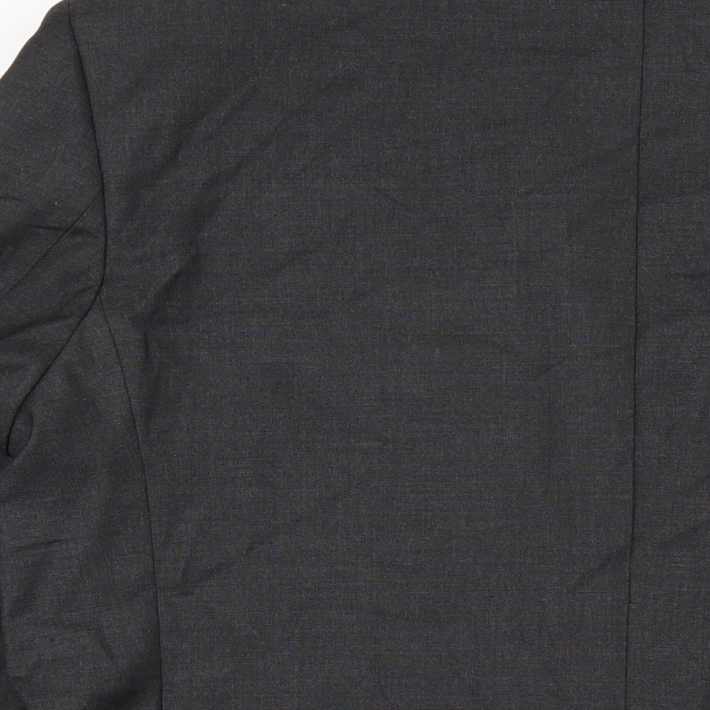 Marks and Spencer Mens Grey Polyester Jacket Blazer Size 46 Regular