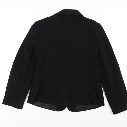 Dorothy Perkins Womens Black Pea Coat Coat Size 14 Button