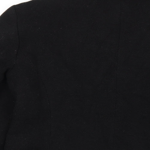 Dorothy Perkins Womens Black Pea Coat Coat Size 14 Button