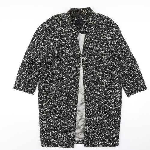 Autograph Womens Black Jacket Coat Size 8 Hook & Eye