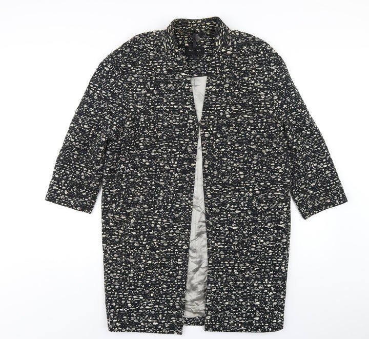 Autograph Womens Black Jacket Coat Size 8 Hook & Eye