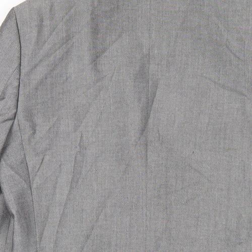 NEXT Mens Grey Polyester Jacket Blazer Size 38 Regular