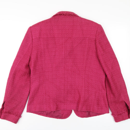 Gelco Womens Pink Jacket Size 14 Zip