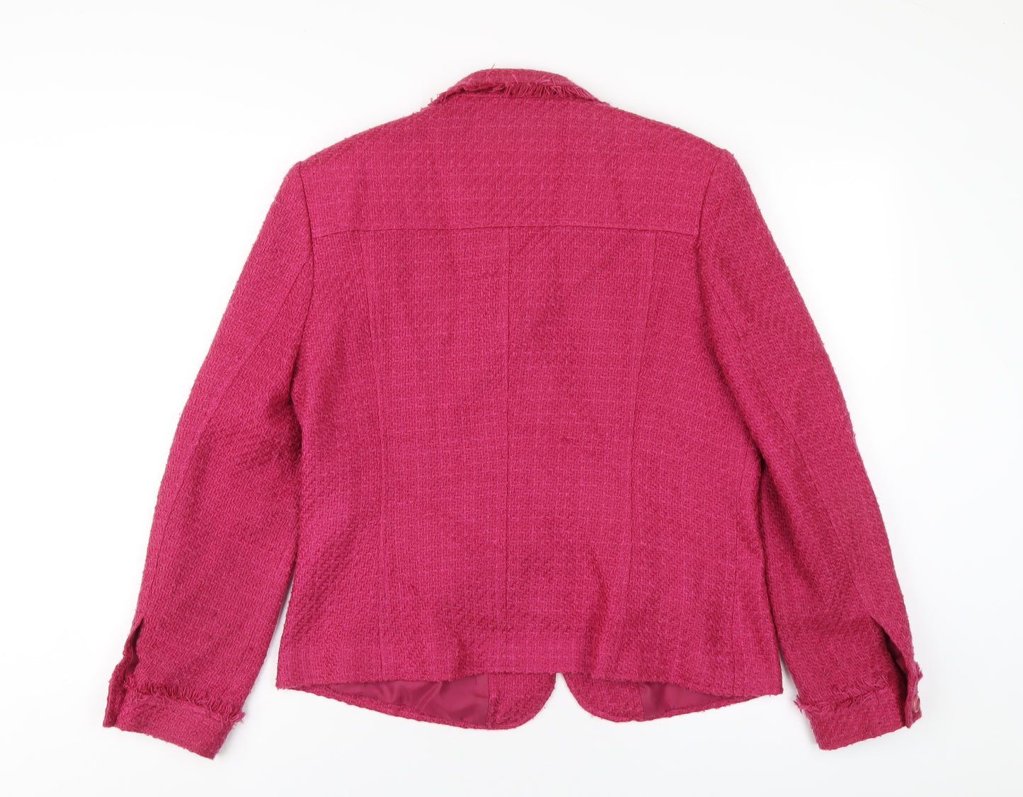 Gelco Womens Pink Jacket Size 14 Zip