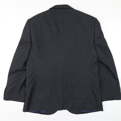 Taylor & Wright Mens Grey Polyester Jacket Blazer Size 42 Regular
