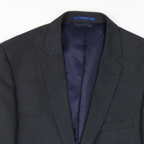 Taylor & Wright Mens Grey Polyester Jacket Blazer Size 42 Regular