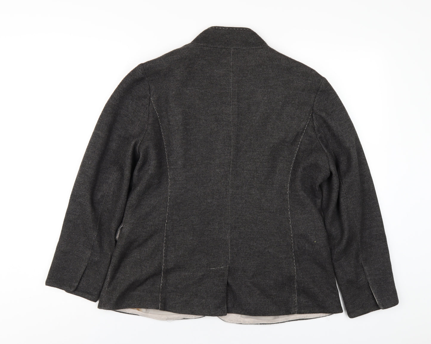 Coldwater Creek Womens Grey Jacket Size 10 Button