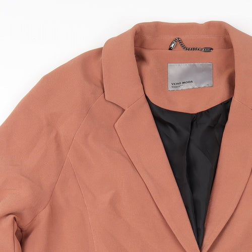 Vera Moda Womens Orange Jacket Blazer Size XS Button