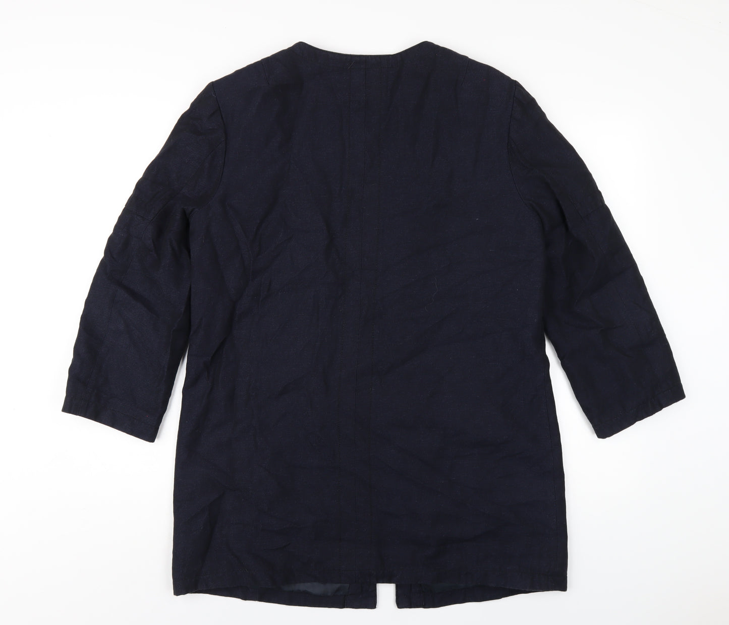 H&M Womens Blue Jacket Coat Size 12 Zip