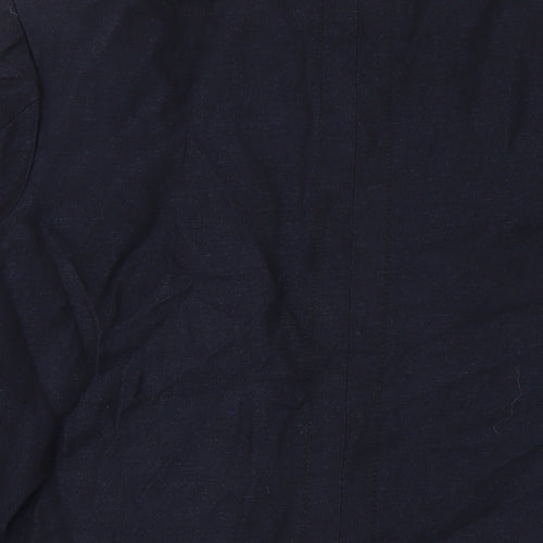 H&M Womens Blue Jacket Coat Size 12 Zip