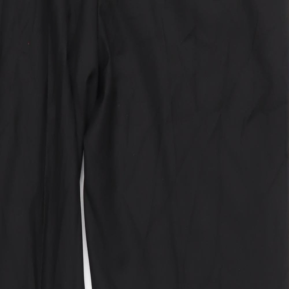 Marks and Spencer Mens Black Polyester Tuxedo Suit Trousers Size 38 Regular