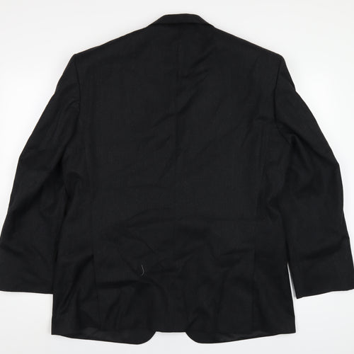 Marks and Spencer Mens Grey Wool Jacket Blazer Size 42 Regular