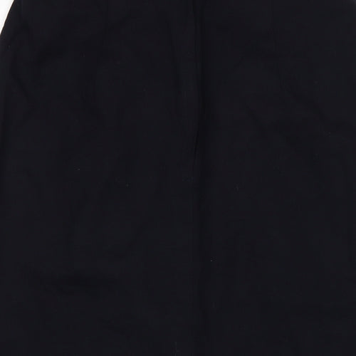 Miss Smith Womens Blue Wool A-Line Skirt Size 14 Zip